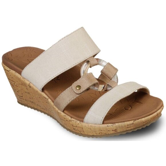 Skechers Women's Beverlee-Sail Away Wedge Sandal Size 8 - Picture 1 of 8